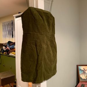 UO corduroy green dress